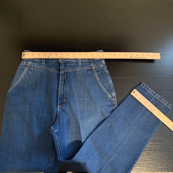 Vintage Lee High Rise Tapered Mom Denim Jeans Womens - Picture 10 of 11